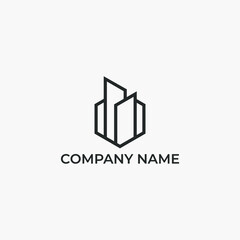 Initial, Creative, Clean, Professional, Corporate, Home, House, and apartment minimalist/abstract line art design template vector illustration for your Business.