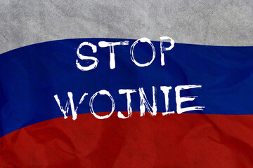 Russian flag, Ukraine,  stop war, stop wojnie