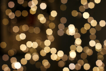 It's a photo of a bokeh with a warm feeling.