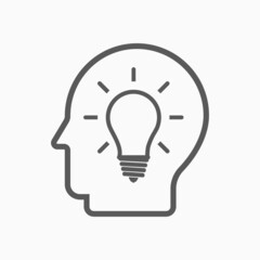 idea icon, creative vector, light illustration