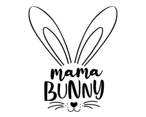 Cute Easter Mama Bunny Set