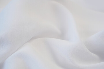 Light fabric texture, white silk background, surface