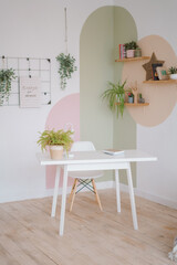 Living room in Scandinavian style