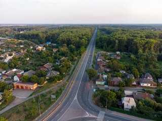 Chernigov, Ukraine. View of the Chernigov city. Aerial drone view. - 490911167
