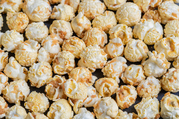 Popcorn Caramel Close Up Macro