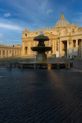 Obraz premium Vatican, Rome, Italy - June 2000: View of St. Peter's Square