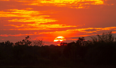 sun on the horizon