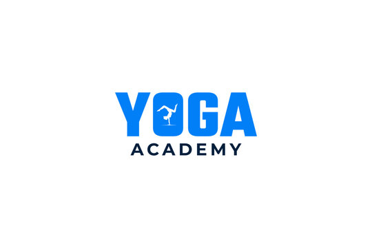 Yoga academy logo design