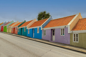 Colourful houses Willemstad Curacao 2