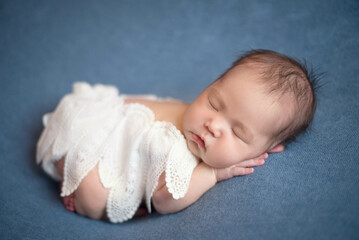 Cute little newborn baby girl