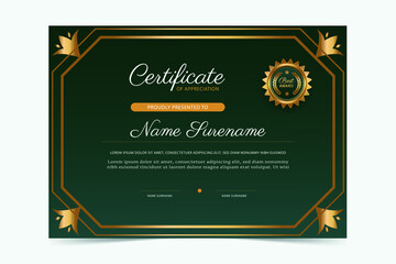Naklejka na ściany i meble Creative certificate of appreciation award template,elegant certificate template vector