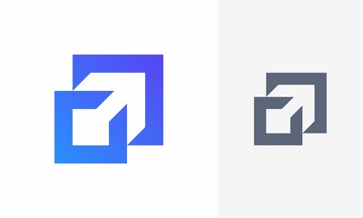 arrow logo design. arrow logo icon, logo design template