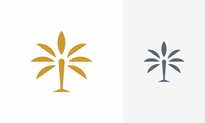 Fototapeta na wymiar palm logo design. palm logo icon, logo design template