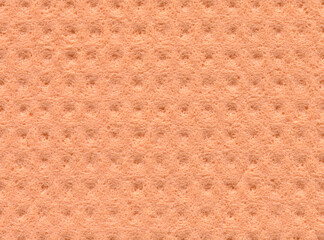 orange sponge fabric texture background