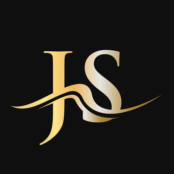 Letter JS Logo Design. Initial JS Logotype Template For Business And Company Logo