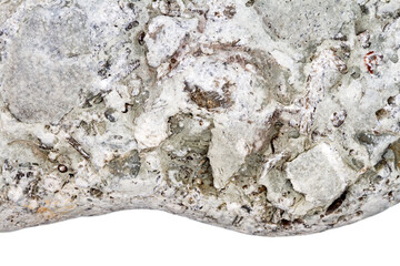 Part of a gray stone