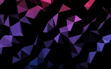 Dark Blue, Red vector low poly layout.