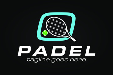 Modern Tennis or Padel Logo Design for Your Business, Competition or Club. Tennis Logo. Padel Logo