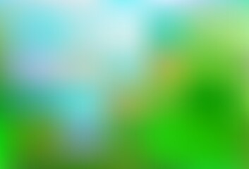 Fototapeta na wymiar Light Green vector blurred bright pattern.