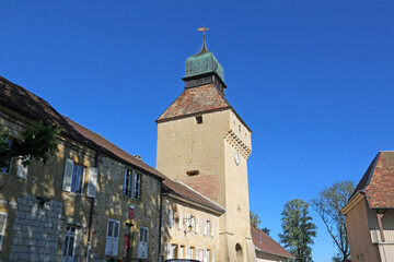 Naklejka premium Town gate in Nozeroy, France