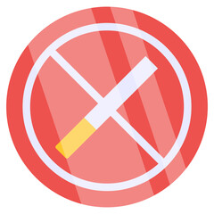 Obraz premium Creative design icon of no smoking