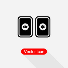 Tarot icon, Tarot Card Icon Vector Illustration Eps10
