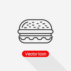Burger Icon Vector Illustration Eps10