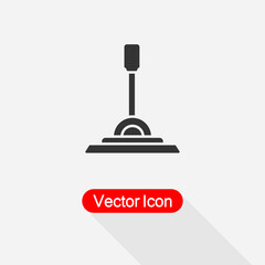 Control Lever Icon, Arm Lever Icon Vector Illustration Eps10