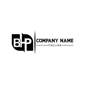 BHP creative modern initial monogram logo, typography three letters logo