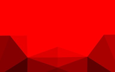 Light Red vector shining triangular template.