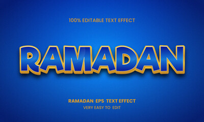 Ramadan 3d editable text effect