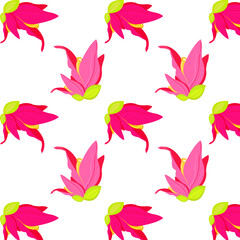 tropical flower seamless pattern
