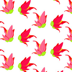 tropical flower seamless pattern