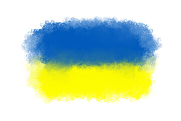 Ukraine flag splash concept vector illustration. Pray For Ukraine peace.