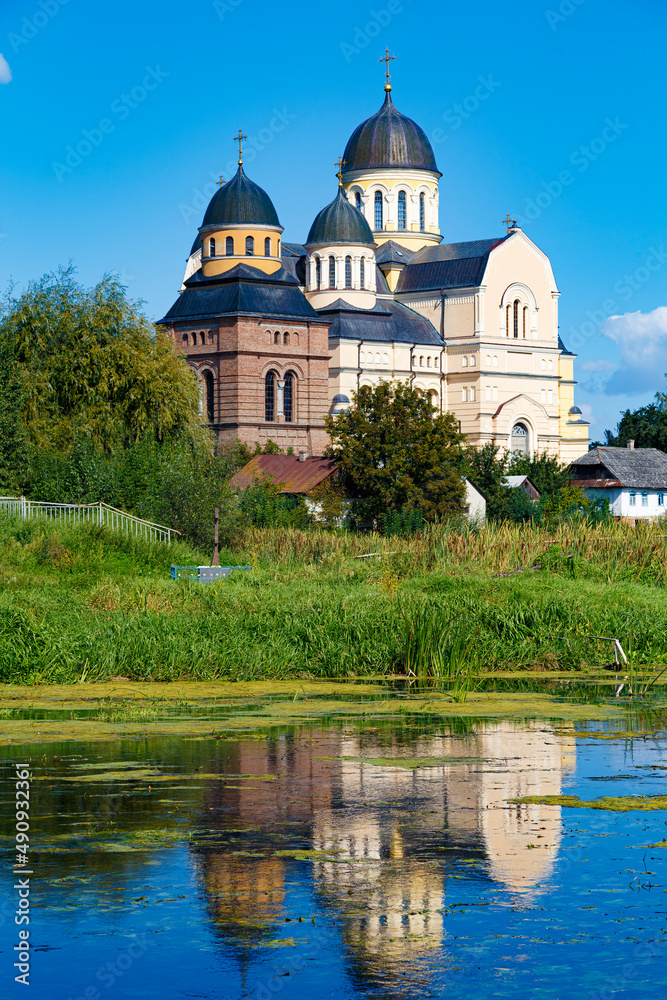 Wall mural Berestechko city. Ukraine. Holy Trinity Cathedral outdoors