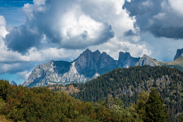 Dolomites. Monte Civetta and the Coldai lake. Dream summer