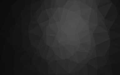 Dark Silver, Gray vector blurry triangle texture.