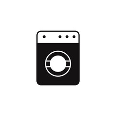 washing machine icons  symbol vector elements for infographic web
