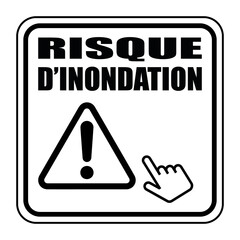 Logo risque d'inondation.