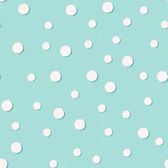 Tapeten blue pattern with white dots © Ksenia