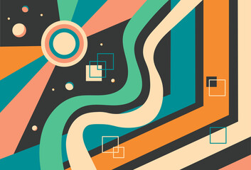 1980s Style Abstract Space © Aleksey