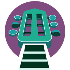 angled guitar head tuner and frets