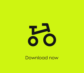 Bicycle vector icon. Editable stroke. Symbol in Line Art Style for Design, Presentation, Website or Apps Elements, Logo. Pixel vector graphics - Vector
