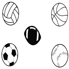 Fototapeta premium Balls vector illustration
