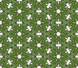 Oak Tree Branch Pattern Tile