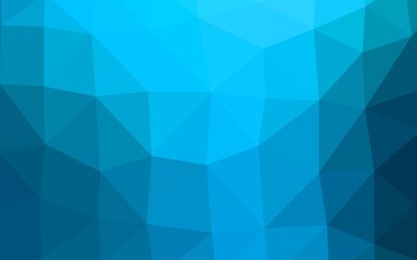 Obraz premium Light BLUE vector blurry triangle pattern.