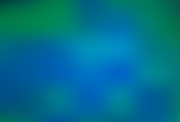 Light Blue, Green vector blurred bright background.