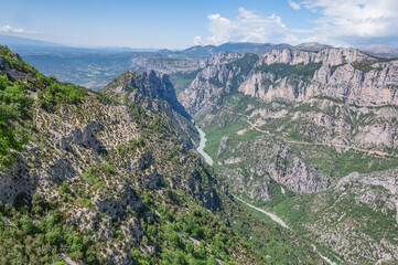 Fototapeta na wymiar Summer view of Verdon gorge. Provence.