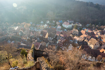 view of the village