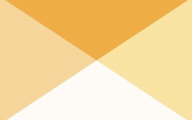 Light Yellow, Orange vector polygonal background.